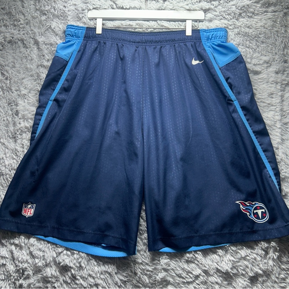 Tennessee Titans Shorts Nike On Field 3XL DriFit Athletic Training Practice Blue